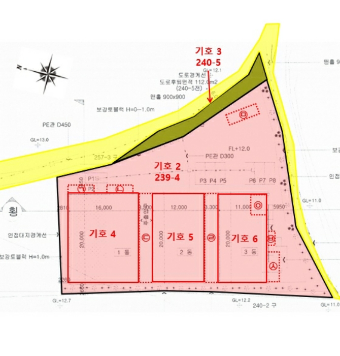 지적 및 건물개황도