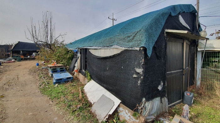 본건 창고, 컨테이너 전경