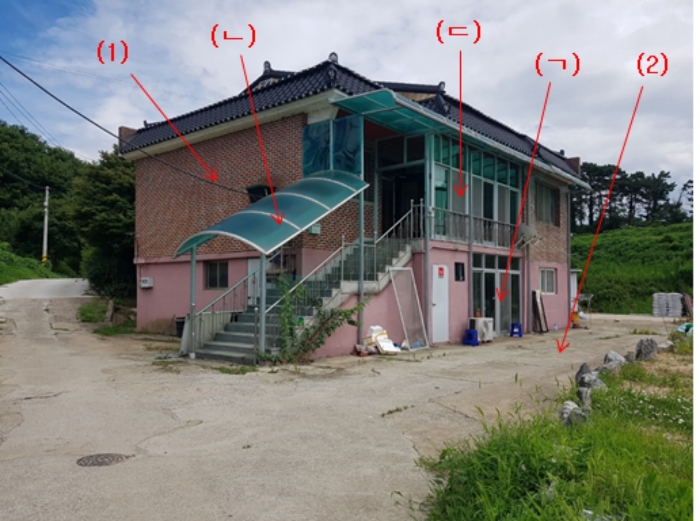 기호(1,2) 및 제시외(ㄱ,ㄴ,ㄷ) 전경