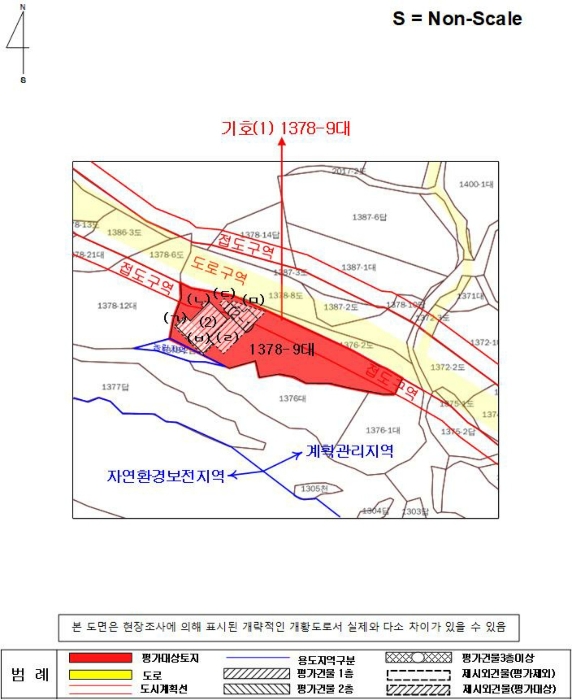 지 적 및 건 물 개 황 도