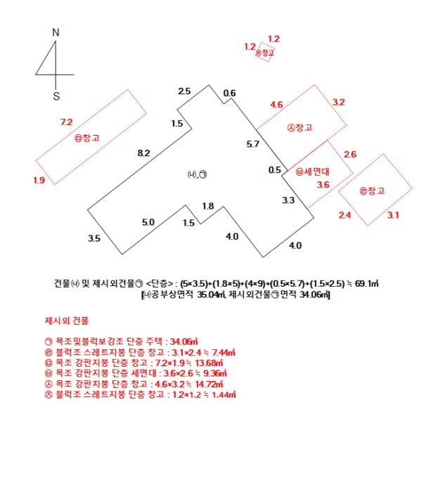 건 물 개 황 도