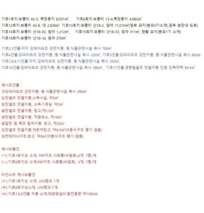 지적 및 건물개황도