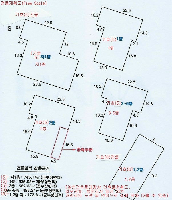 건 물 개 황 도(Free Scale)