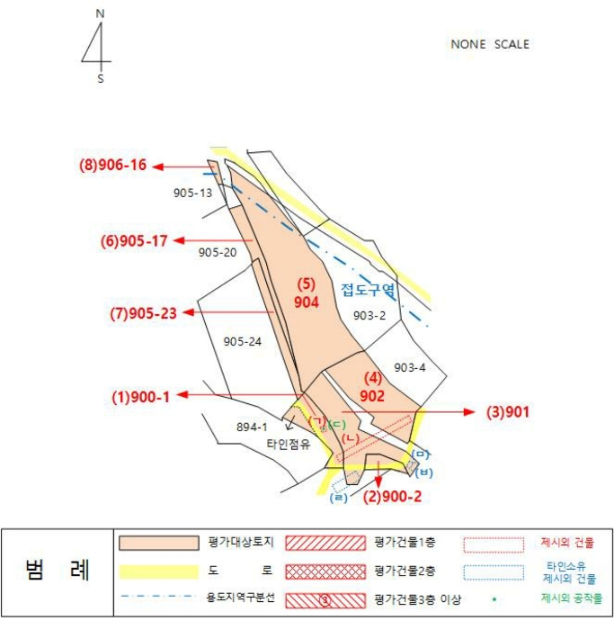 지적 및 건물개황도