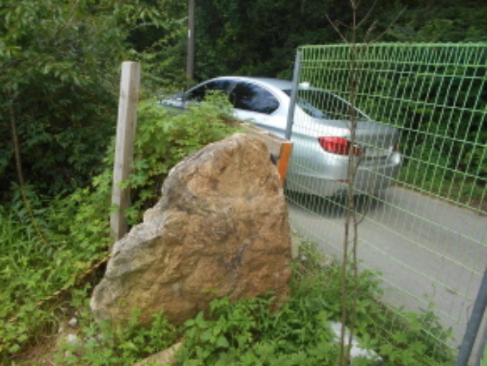 입구 조경석