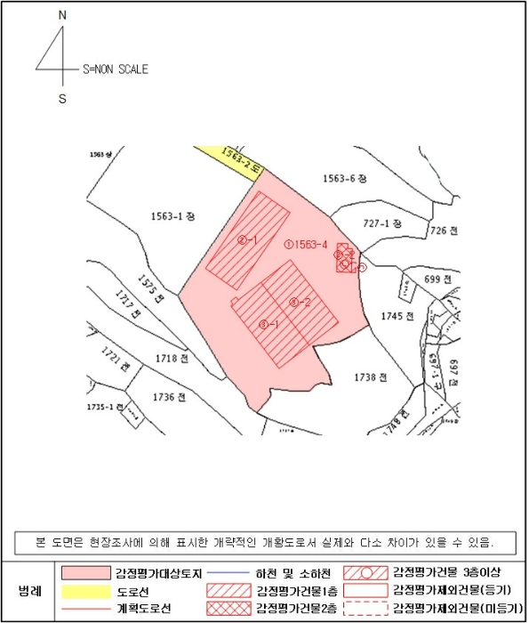 지적 및 건물개황도