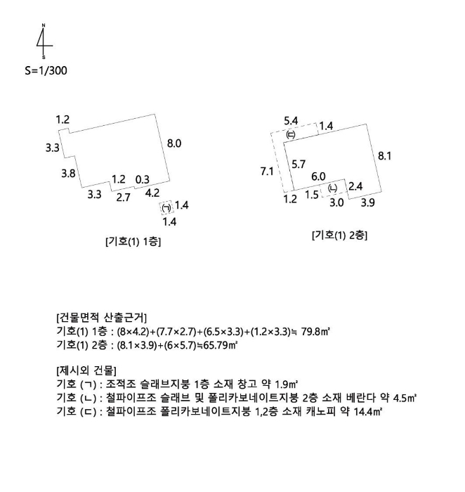 지적 및 건물개황도