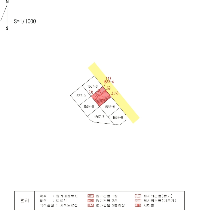 지적 및 건물개황도