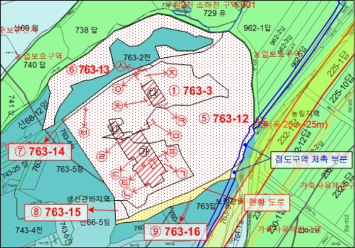 지적도 사진