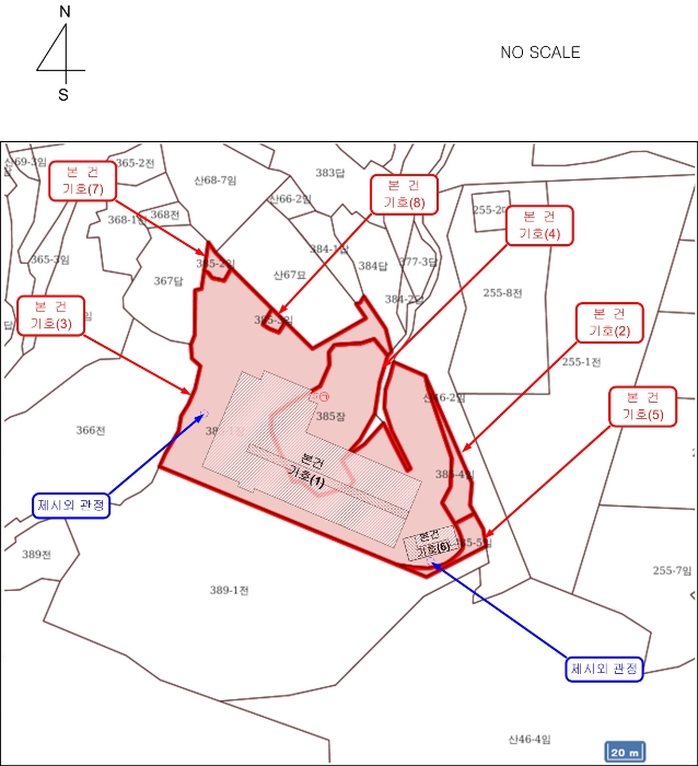 지 적 및 건 물 개 황 도