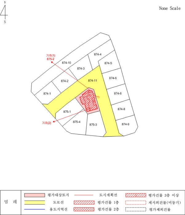 지적 및 건물개황도