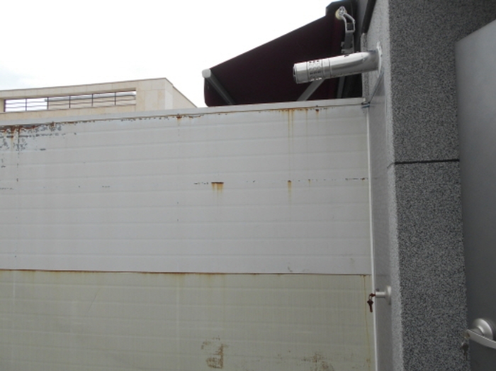 옥상 칸막이 모습 (1)