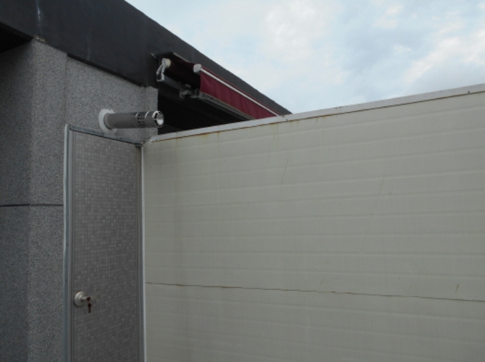 옥상 칸막이 모습 (4)