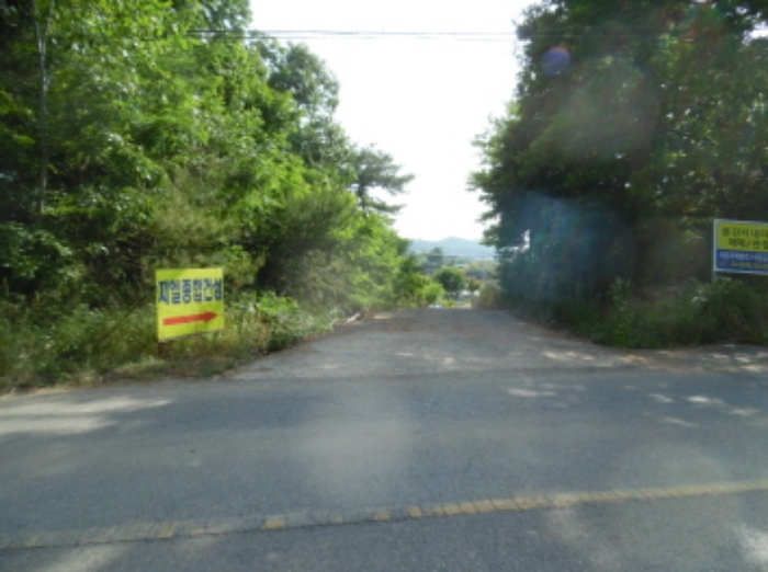 목록 8, 9, 11의 동측 도로변에서 서측모습