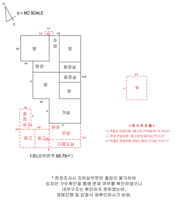 건물개황도 및 내부구조도