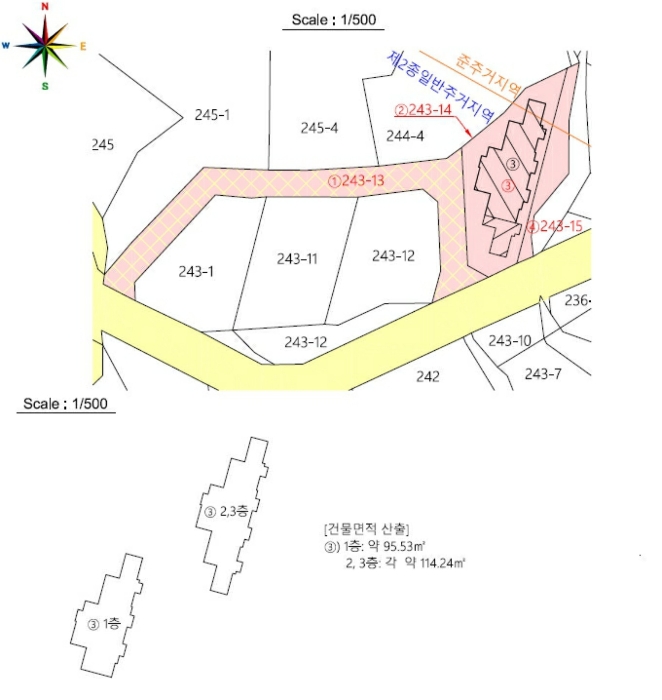 지 적 및 건 물 개 황 도