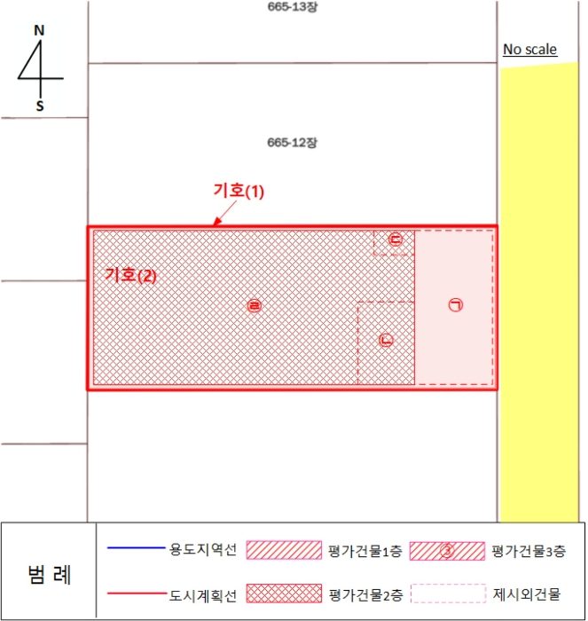 지적 및 건물개황도