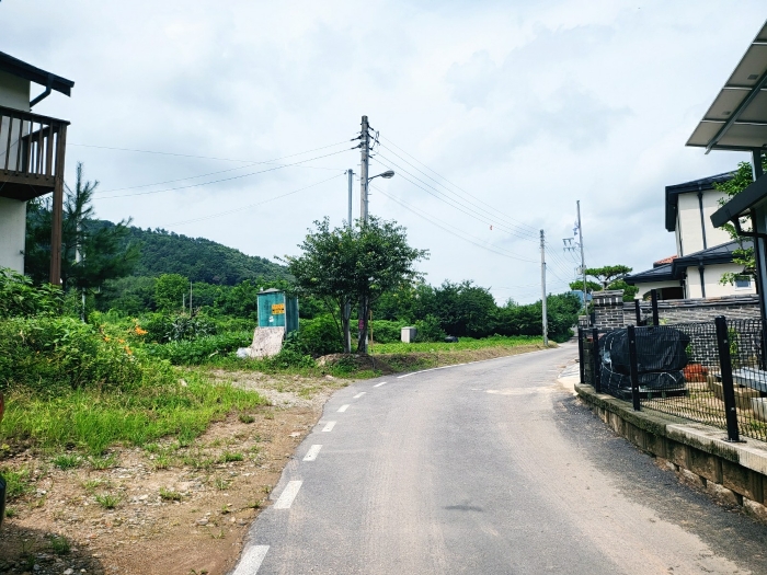 본건 접면도로 및 주변 전경