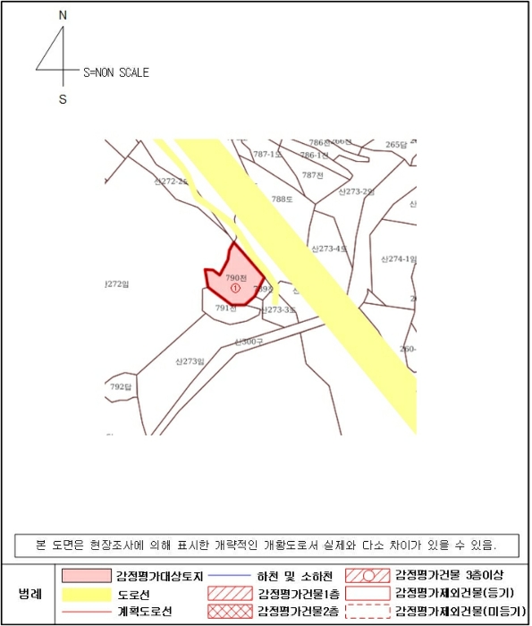 지적 개황도