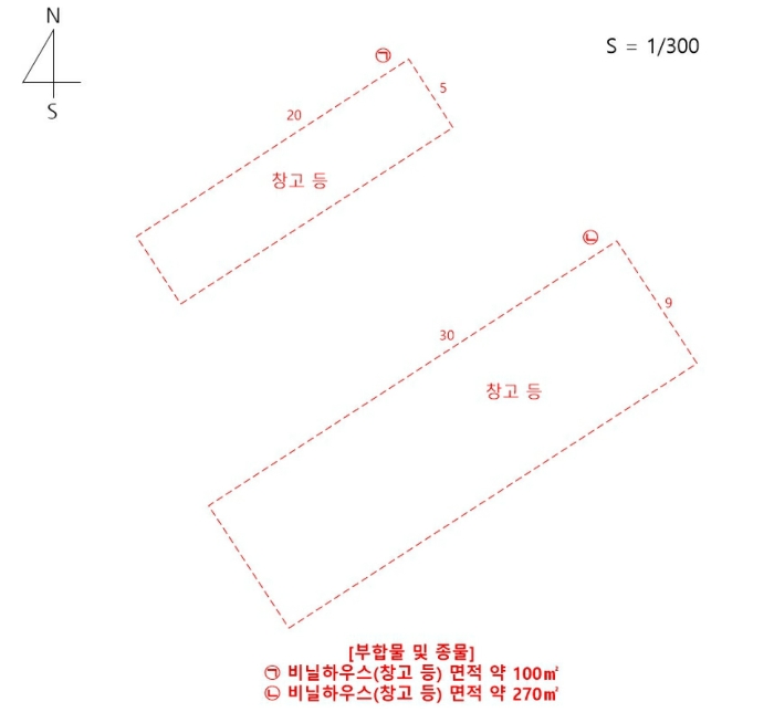 건물개황도 및 