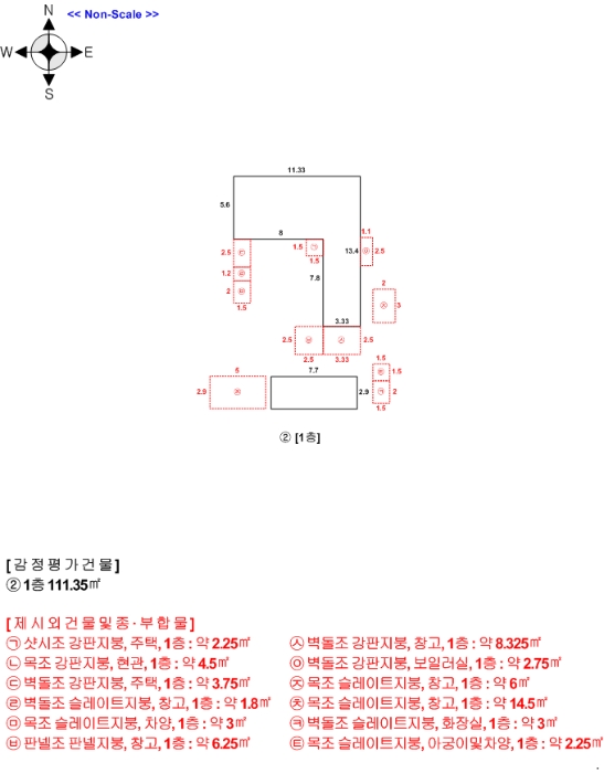 건 물 개 황 도