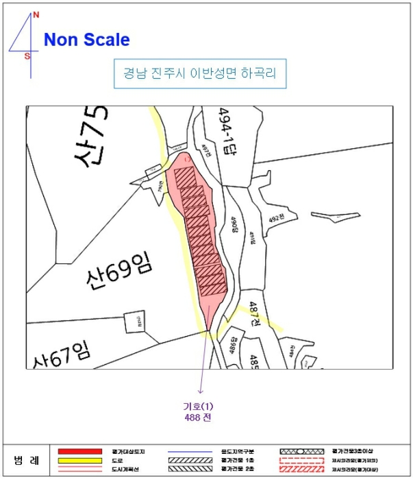 지 적 및 건 물 개 황 도