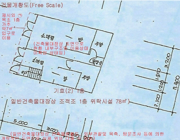 건 물 개 황 도(Free Scale)