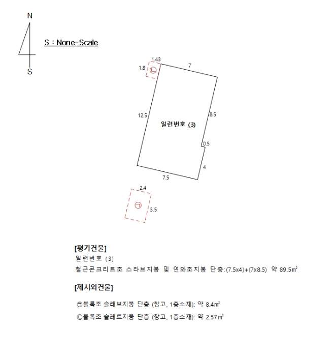 지적 및 건물개황도