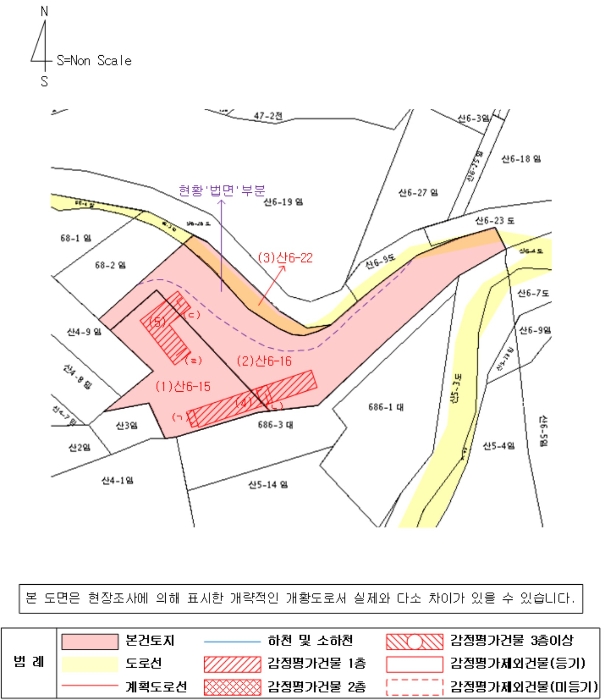 지적 및 건물개황도