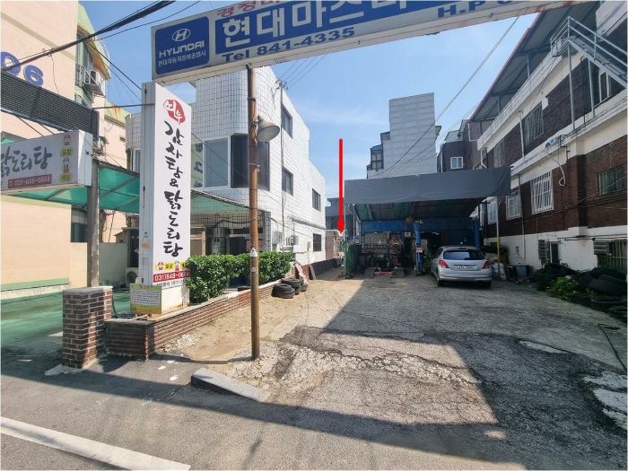 본건 남동측 전경