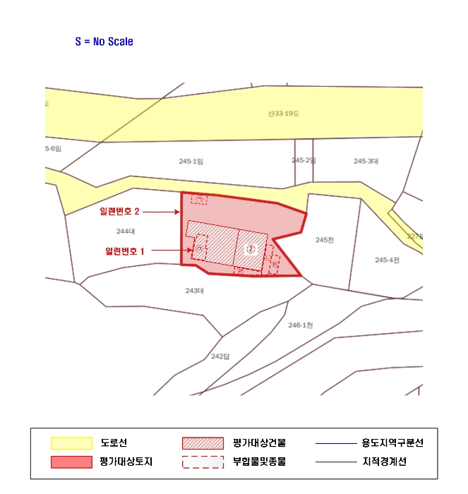 지적 및 건물개황도