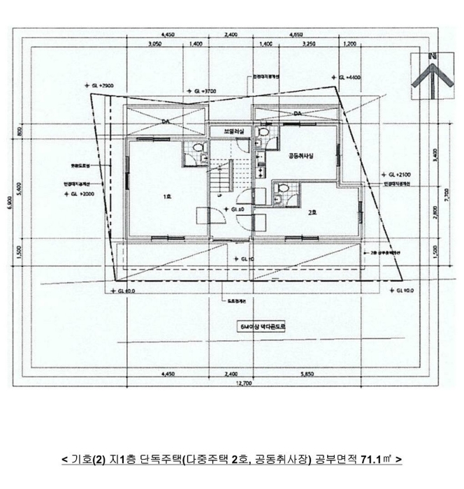 건물개황도 및 내부구조도