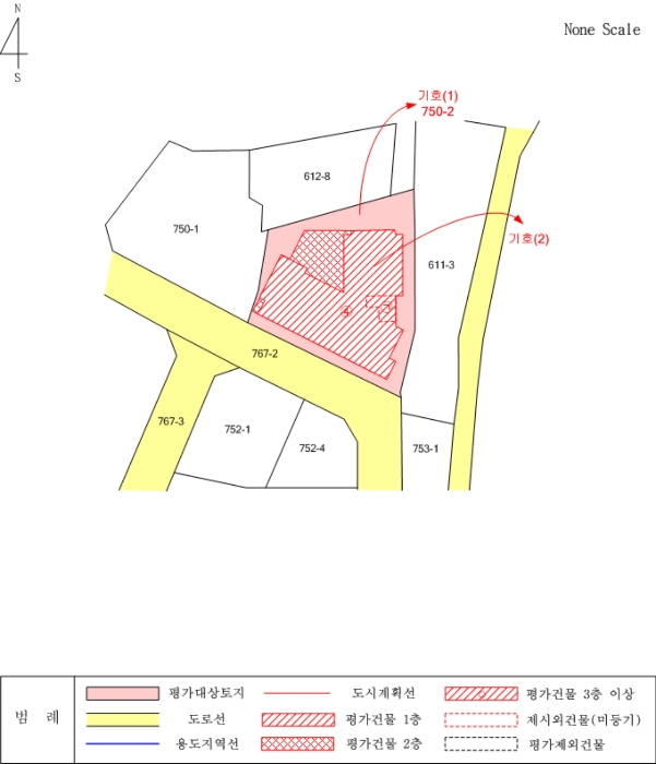 지적 및 건물개황도