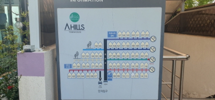 해당 주택단지 배치도
