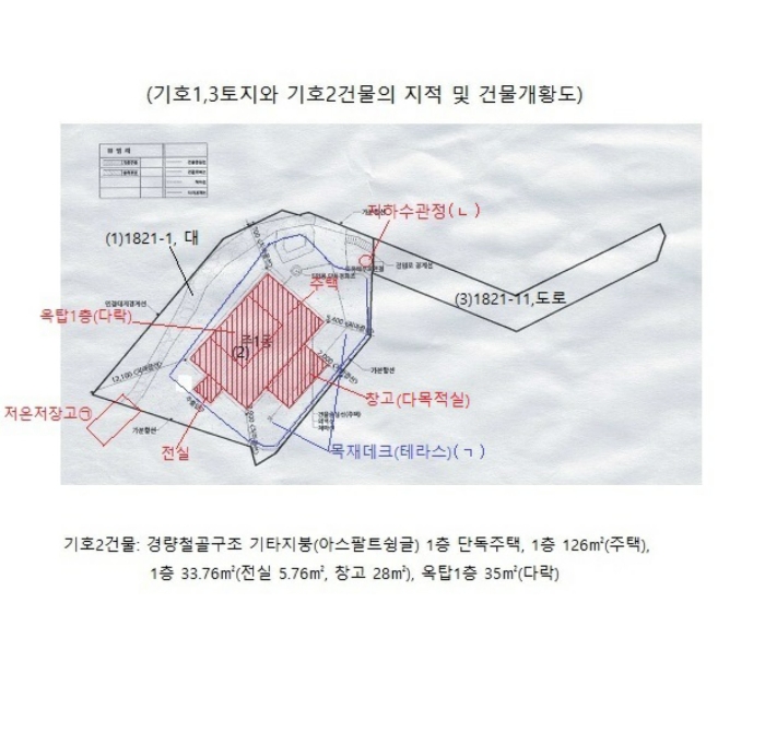 지적및건물개황도(기호1,2,3)