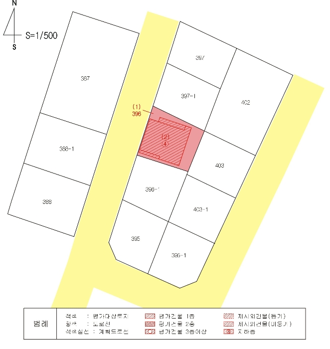 지 적  및  건 물 개 황 도