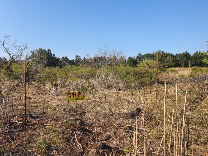 유치권 행사중 경고문 전경