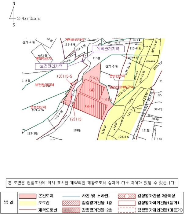 지 적 및 건 물 개 황 도