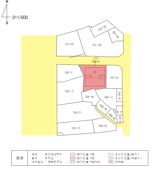 지 적  및  건 물 개 황 도