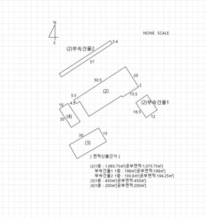 지적 및 건물개황도