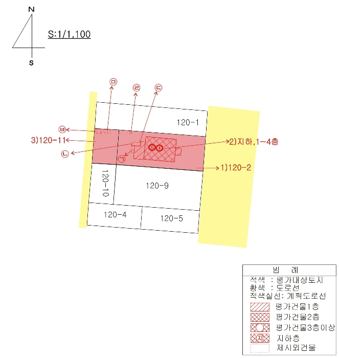 지 적 및 건 물 개 황 도