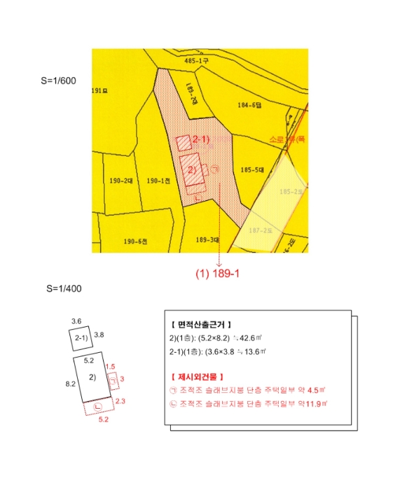 지적및건물개황도