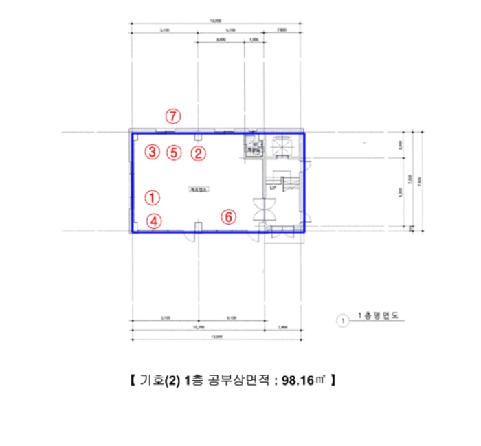 건물개황도 및 기계기구 배치도