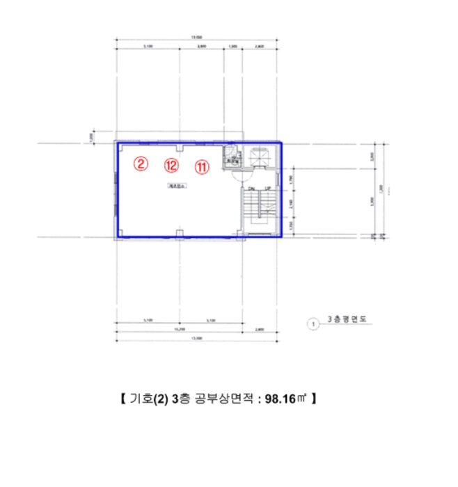 건물개황도 및 기계기구 배치도