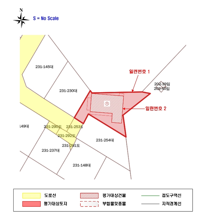 지적 및 건물개황도