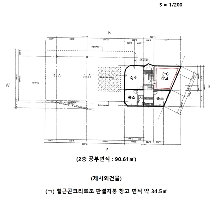 건물개황도및내부구조도