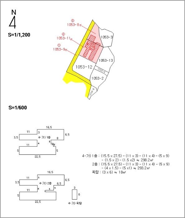 지적 및 건물개황도