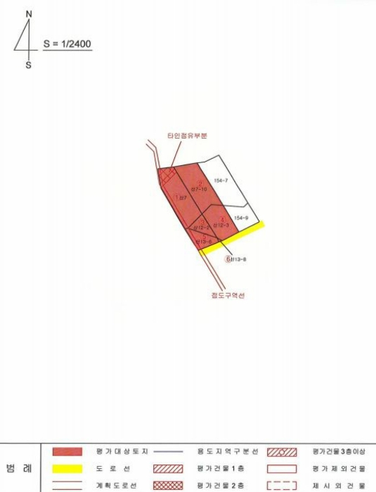 지 적 및 건 물 개 황 도