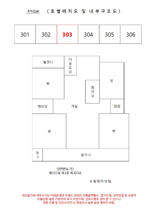 건물이용상황 및 임대상황