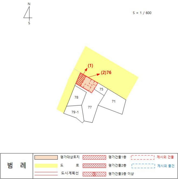 지적 및 건물개황도